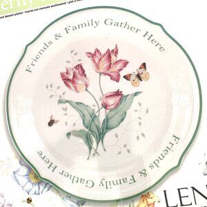 LENOX BUTTERFLY MEADOW Desert Platter Plate 12”  Round w Gift Box